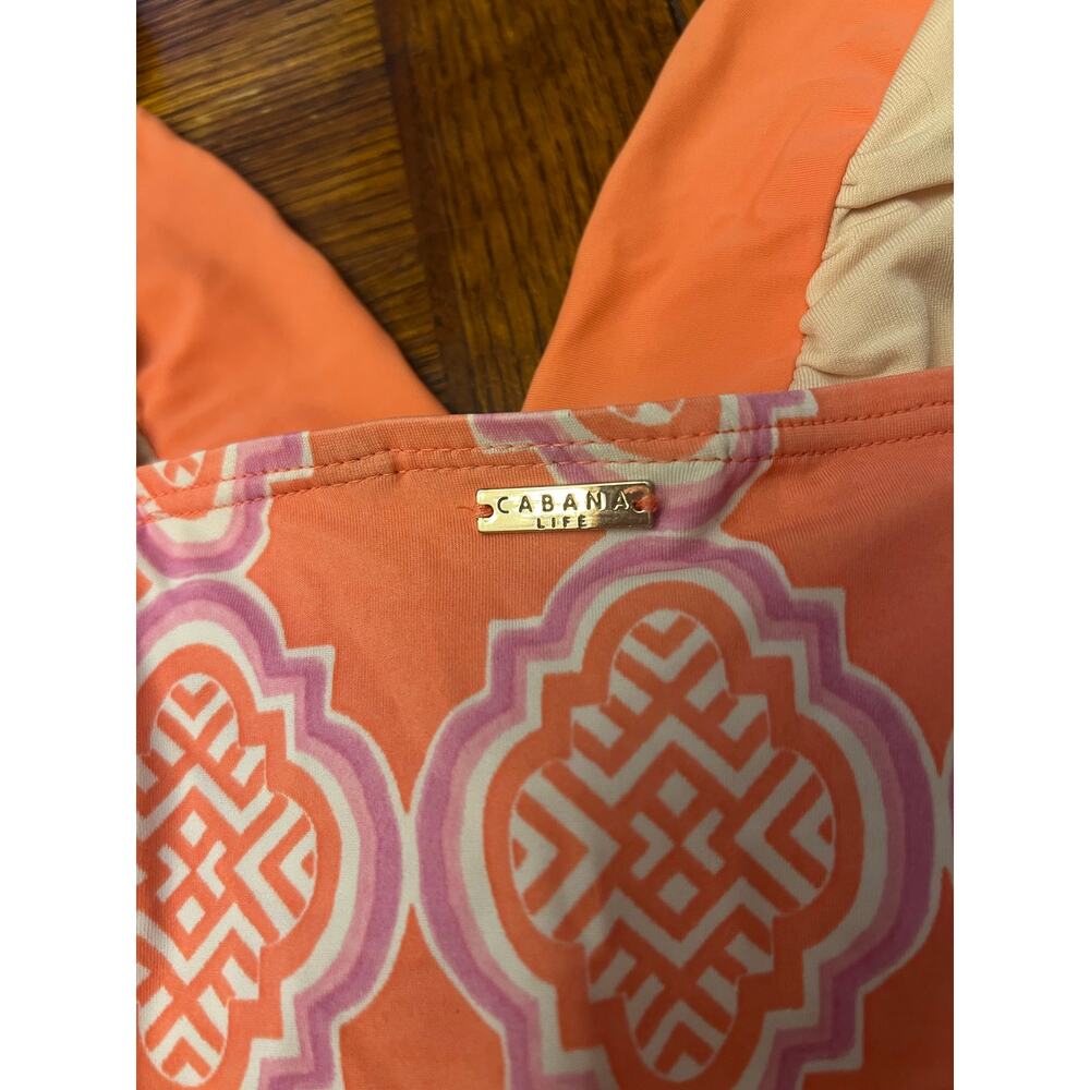 Cabana Life Coral Gables Embroidered Tankini Top Size L UPF 50+ Sun Protective - Picture 8 of 12